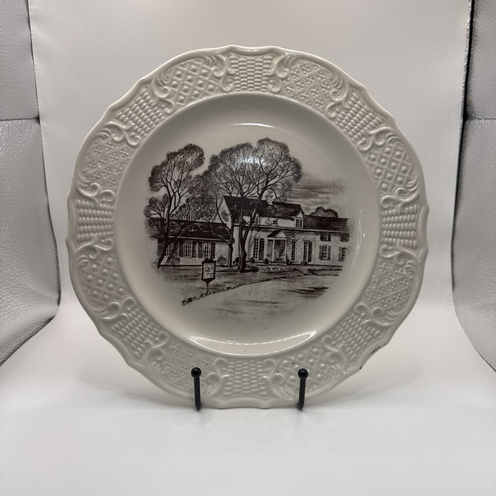 Vintage Plate By American Traditional Ironstone Cononsburg Pottery Co. 10”